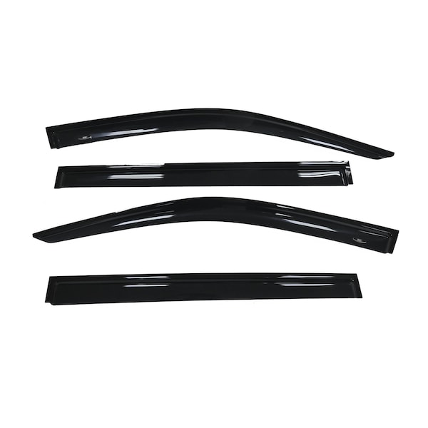 RAINGUARDS Low Profile TapeOn Smoke Acrylic Set of 4